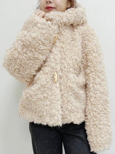 フード付きファーコートubyspick&span