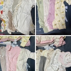 【まとめてお譲り】ベビー服　肌着　女の子　秋冬〜夏の画像