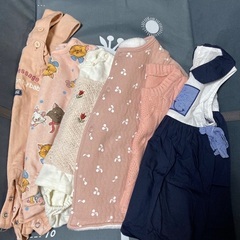 【まとめてお譲り】ベビー服　肌着　女の子　秋冬〜夏の画像
