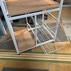 キッチンラック　ナチュラルの画像