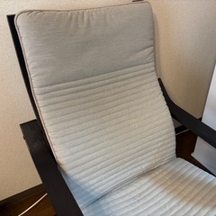 IKEA ポエング　チェア＆オットマンの画像