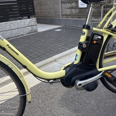Panasonic 電動アシスト自転車 イエロー8ahの画像