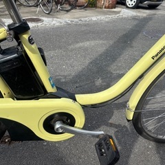 Panasonic 電動アシスト自転車 イエロー8ahの画像
