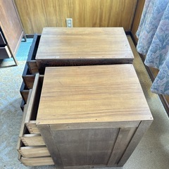 木製引き出し収納の画像