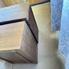 木製引き出し収納の画像