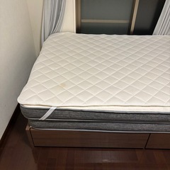 【美品】ニトリのダブルベッドの画像