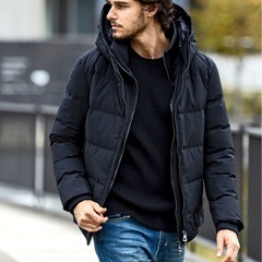 AKM wjk　スタンドネック レイヤード ダウンジャケットの画像