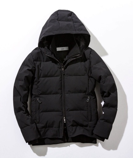 AKM wjk　スタンドネック レイヤード ダウンジャケット