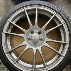 洗浄済み 山有り OZレーシング ウルトラレッジェーラ  7.5J×18  ET48  5h  PCD100 205/40R18 4本セットの画像