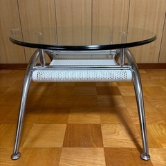 センターテーブル　ガラス天板の画像