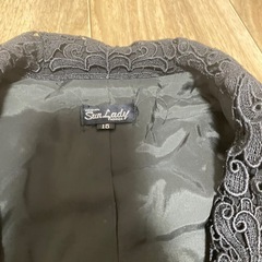 ジャケット　15号　レース　ブラックの画像
