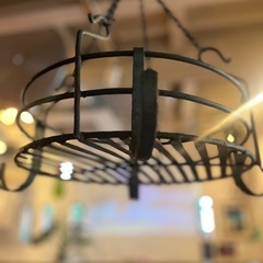 アンティークアイアンハンギングラックの画像