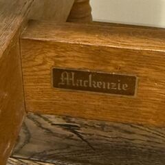 ★綾野製作所★Mackenzie マッケンジー ナラ材 ライティングデスク ビューロー 書斎机の画像