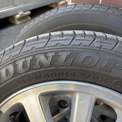 スズキ14インチ アルミタイヤの画像