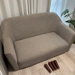 【お譲り先決定しました】B-company　2人掛けソファの画像