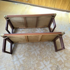 木製ローテーブルの画像