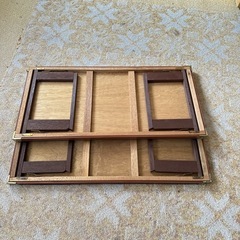 木製ローテーブルの画像