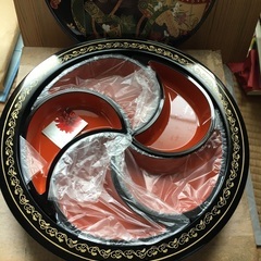 中華？和風オードブル皿　未使用です。の画像