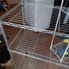 ４段スチールラック　収納　ラック　オープンラック　サイズ（約）幅91×奥45.5×高150　　■近隣配送無料 買取GO‼　栄和店の画像