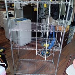 ４段スチールラック　収納　ラック　オープンラック　サイズ（約）幅91×奥45.5×高150　　■近隣配送無料 買取GO‼　栄和店の画像