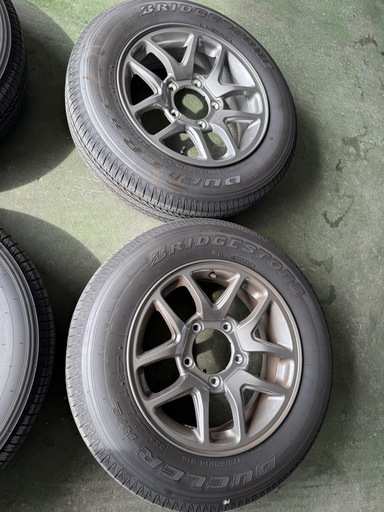 ジムニー 　JB64 純正アルミホイールとタイヤ4本セット　ブリヂストン 175/80R16　