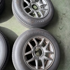 ジムニー JB64 純正アルミホイールとタイヤ4本セット　ブリヂストン 175/80R16　の画像
