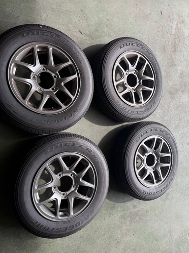 ジムニー JB64 純正アルミホイールとタイヤ4本セット　ブリヂストン 175/80R16
