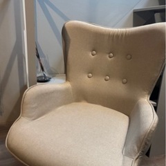 LOWYA オフィスチェア ベージュ の画像