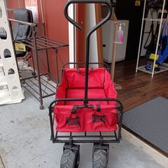 IFUDO　折りたたみ式 キャリーワゴン　アウトドア用品　ワゴン 　レッド 赤　サイズ（約）幅52×奥84×高116.5　　■近隣配送無料 買取GO‼　栄和店の画像