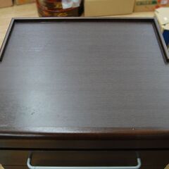 キャビネット 電話台 幅50×奥行43.5×高さ70cm ブラウン 収納 札幌市 清田区 平岡の画像