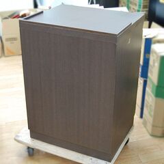 キャビネット 電話台 幅50×奥行43.5×高さ70cm ブラウン 収納 札幌市 清田区 平岡の画像