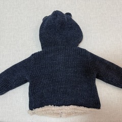 gapくま耳 裏ボアセーターカーディガンの画像