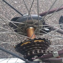 シティサイクル 26インチ 後輪パンク 現状渡しの画像