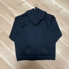 GU ダブルフェイスフルジップパーカー　サイズXL ブラックの画像