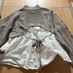 【新品】タグ付き☆レディース服 フリーサイズ ニット風　チュニックの画像