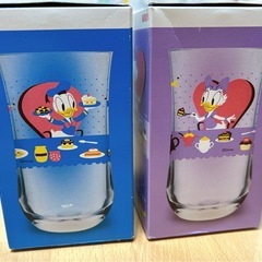 ドナルドデイジーペアグラス【新品未使用】の画像