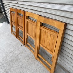 ルーマニア製 折りたたみ椅子② フォールディングチェア 折り畳み ビンテージの画像