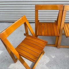 ルーマニア製 折りたたみ椅子② フォールディングチェア 折り畳み ビンテージの画像