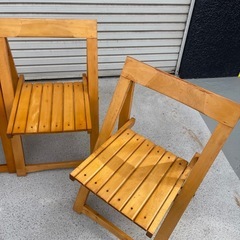 ルーマニア製 折りたたみ椅子② フォールディングチェア 折り畳み ビンテージの画像