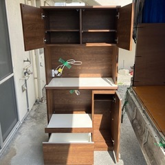 🉐美品　食器棚　レンジボード🉐キッチンボード　キッチン収納　炊飯器置き場　　レンジ置き　引き出し付き　の画像