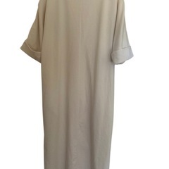 VALMAN ベージュ 半袖ロングワンピースの画像