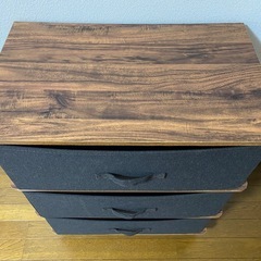 【2個】ニトリ 3段チェスト の画像