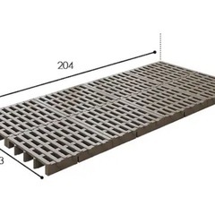 ジョイントパレットすのこベッド　シングル×2の画像