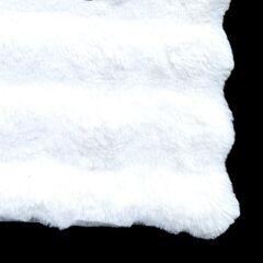 カーペット　ホワイト　約130cm×180cm　ポリエステル　滑り止め加工付きの画像