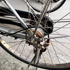 パナソニック電動自転車　シルバーの画像