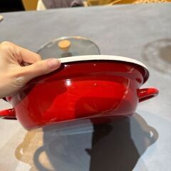 ホーロー鍋　27㎝　IH対応の画像