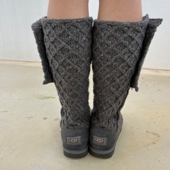 UGGニットブーツ.   23.5-24の画像