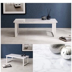 大理石風ローテーブルの画像