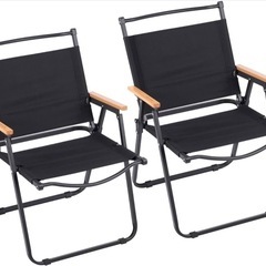 アウトドアチェア×2の画像