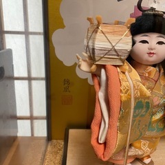 レトロ　日本人形　福寿　双葉　錦凰　ガラスケースの画像